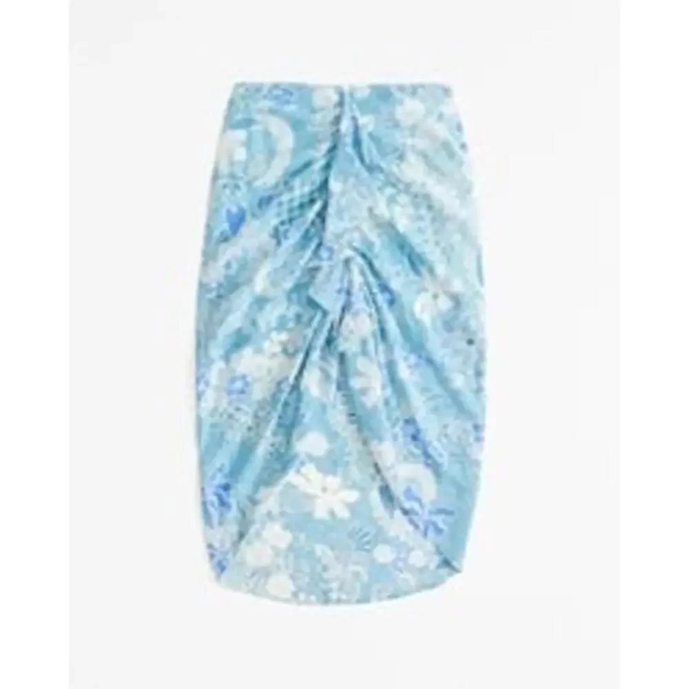 Abercrombie tank and skirt set Blue Floral Ruched flowy Small NWT - Picture 7 of 7